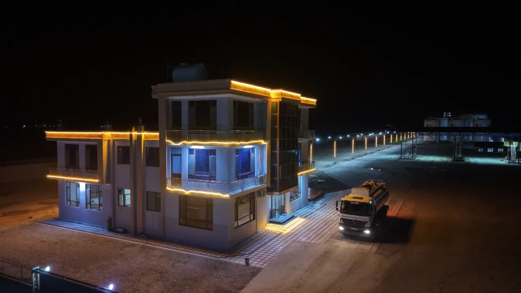 Afghan Yasini Oil Refinery night